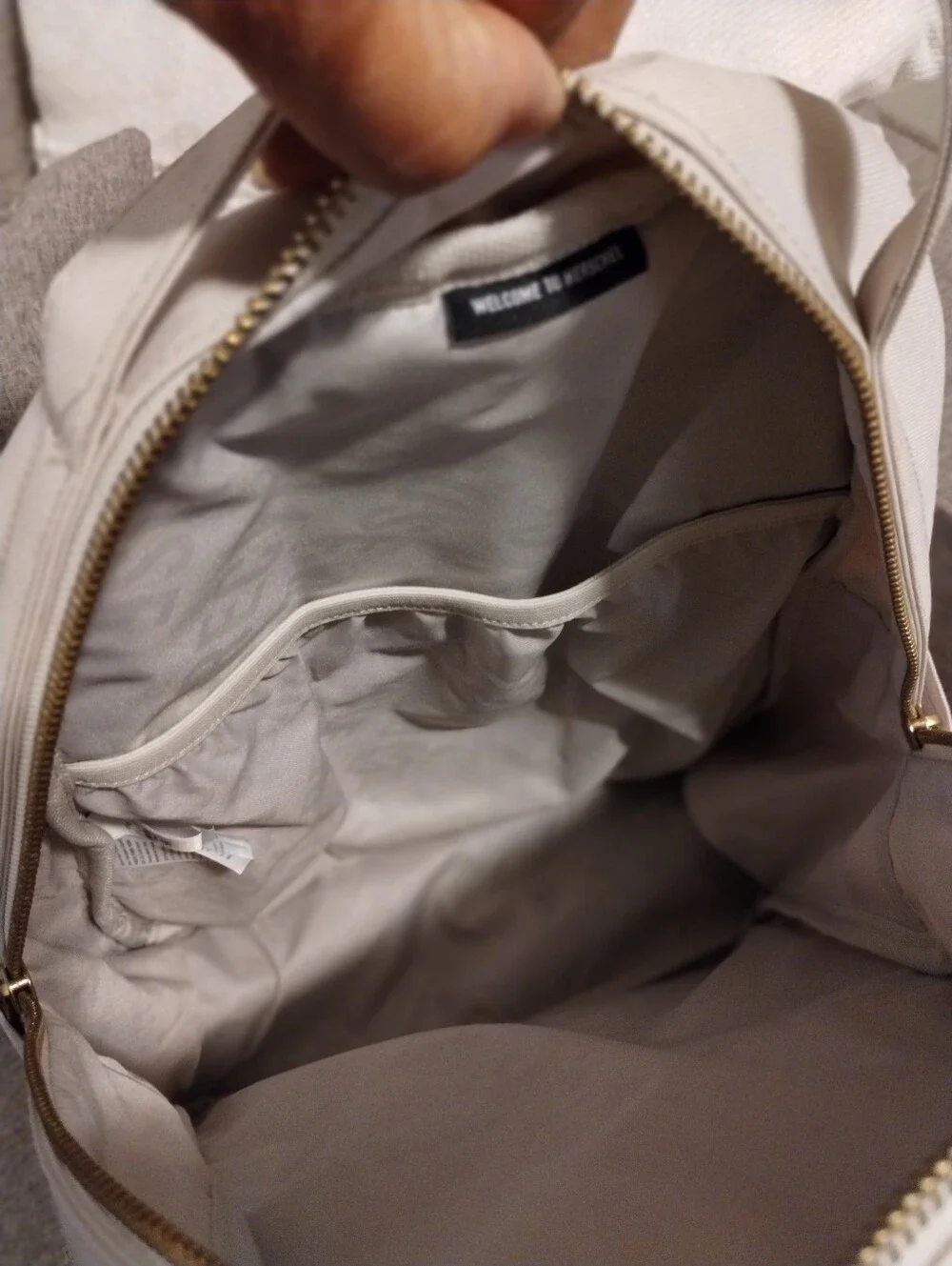 Herschel Nova Mid-Volume Eco Backpack Ivory Olive Green Recycle Reuse 18L